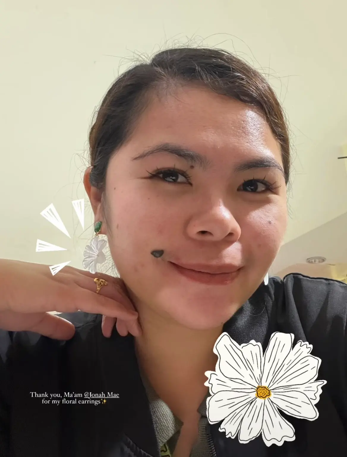 Cristel Jade Lumawig wearing Jeyiee earrings